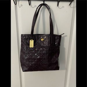 Coach Purple Tote